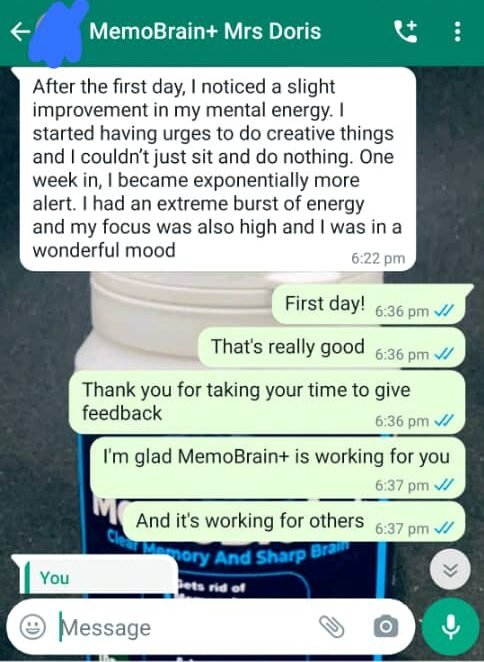 Mrs Doris testimonial