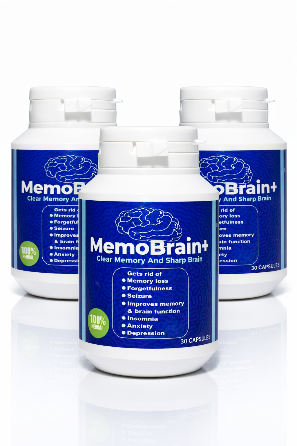 3 Bottles of MemoBrain+